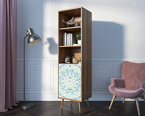 купить красивый Стеллаж с ящиками "Berber" принт 46 арт BB45/Print_46