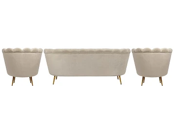 купить Комплект кресел и дивана ракушка Pearl Triple Taupe