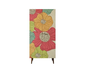 стильный Шкаф малый двухстворчатый "Berber" принт 5 арт BB08/Print_05 на заказ