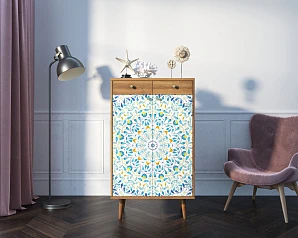 купить красивые Комод "Berber" два ящика и дверки 46 принт арт BB46/Print_46