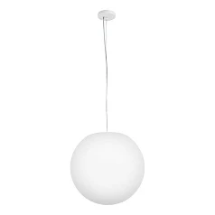 красивые 64583 Подвесной светильник MONTEROLO PRO, 1Х40 Вт (Е27), ?400 мм, Н2000 мм, матовый никель / опаловый белый пластик в интернет-магазине