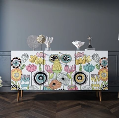купить стильные Комод "Berber" с ящиками арт BB14/Print_03