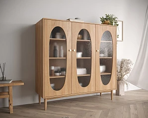 купить Шкаф трехстворчатый низкий Bubble арт BBL04