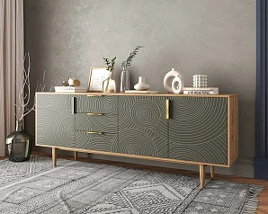 Комод "Line" удлиненный R25/browngrey в интернет-магазине