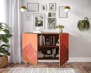 стильные Комод с принтом 49 "Berber" две дверки арт BB04/Print_49