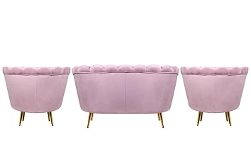 заказать Комплект кресел и дивана ракушка Pearl Double Pink