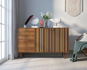 Комод "Berber" с двумя дверками и ящиками 20 принт арт BB05/Print_20 в интернет-магазине