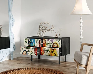 Комод с четырьмя ящиками "Emerson" Матрешки арт EM05/Art04 на заказ