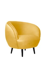 купить Мягкое кресло Small Benee Yellow на черных ножках