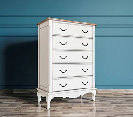 купить Комод «Leontina» на пять ящиков вертикальный арт ST9342 в интернет-магазине