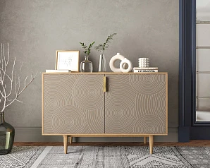 фото Комод с двумя дверками "Line" R18/beige в интерьере