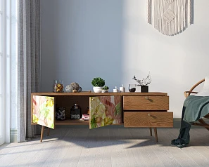 купить Комод "Berber" два ящика и две дверки 29 принт арт BB27/Print_29 в интернет-магазине