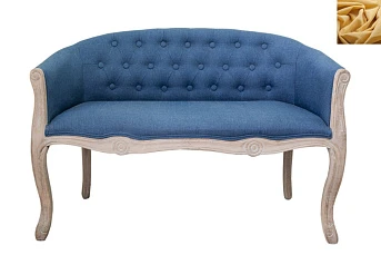 купить красивые Диван французский стиль Kandy Double Blue цвет желтый