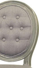 Дизайнерский обеденный стул модерн Volker Button Grey