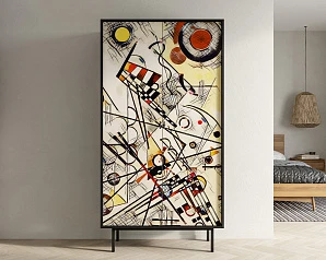 Шкаф двухдверный "Emerson" by Kandinsky арт EM091/Print_01 на заказ в интернет-магазине