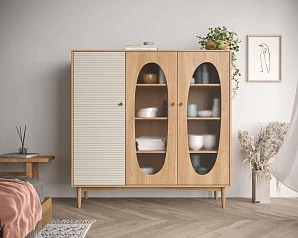 фото Шкаф трехстворчатый низкий Bubble арт BBL13