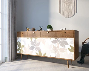 стильные Комод "Berber" четыре дверки и четыре ящика 27 принт арт BB25/Print_27