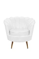 заказать Низкое кресло ракушка Pearl White