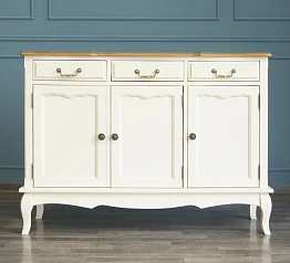 заказать Бежевый Комод Leontina (3 ящика и 3 двери) арт ST9344 в интернет-магазине