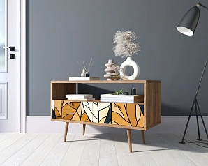 Консоль "Berber" с двумя ящиками принт 08 арт BB22/Print_08 в интерьере