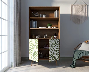 Стеллаж с дверками "Berber" принт 28 арт BB26/Print_28