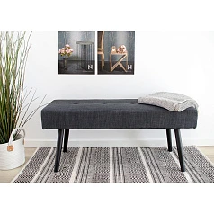 купить стильные Банкетка SKIBY HOUSE NORDIC темно серая арт 1401001 в интернет-магазине