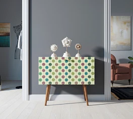 заказать Комод на высоких ножках "Berber" малый принт 24 арт BB13/Print_24