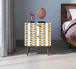 фото Тумбочка "Berber" с двумя ящиками 23 принт арт BB03/Print_23, разноцветная