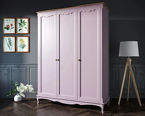 купить стильный Шкаф Leontina Lavanda для одежды трехстворчатый арт ST9327/3L