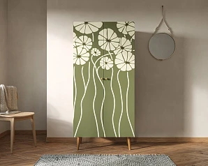 фото Шкаф малый двухстворчатый "Berber" принт 53 арт BB08/Print_53