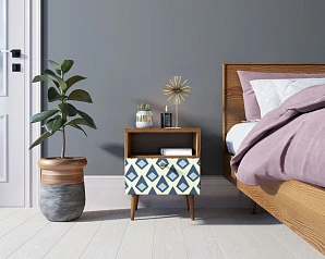 заказать Тумбочка "Berber" с одним ящиком 13 принт арт BB06/Print_13, разноцветная