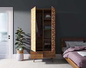 купить Шкаф двухстворчатый "Berber" принт 14 арт BB16/Print_14 в интернет-магазине