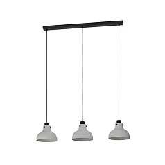 купить 43826 Подвесной потолочный светильник (люстра) MATLOCK, 3Х40W, E27, L900, B200, H1100, сталь, серый, черный