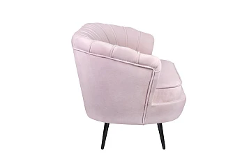 Дизайнерский диван Pearl Triple Pink на черных ножках в интернет-магазине