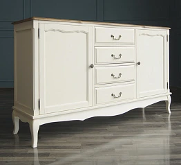 красивый Бежевый комод "Leontina" с дверками и ящиками арт ST9351 в интернет-магазине