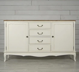 красивый Бежевый комод "Leontina" с дверками и ящиками арт ST9351 в интернет-магазине