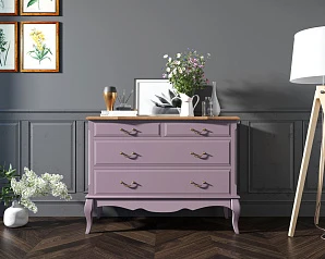 Комод «Leontina Lavanda» на 4 ящика арт ST9315L в интерьере