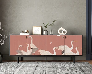 красивый Комод с четыремя дверками "Эмерсон (Emerson)" арт EM01/Art16 на заказ