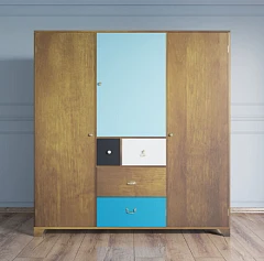 купить стильные Шкаф "Aquarelle" трехстворчатый арт RE-46 в интернет-магазине