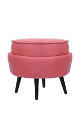 Пуф Pearl Adorn Karmin на черных ножках в интернет-магазине