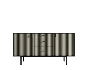 Комод две дверки и три ящика "Emerson" арт EM08/gray/L в интернет-магазине