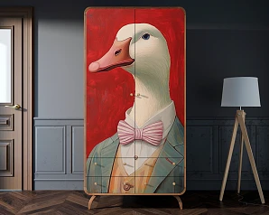 купить Шкаф в скандинавском стиле "Ellipse Print" с ящиками арт EL15/Art11