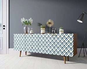 фото Комод "Berber" удлиненный принт 13 арт BB11/Print_13 в интерьере