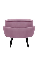 купить Пуф Pearl Adorn Pink на черных ножках