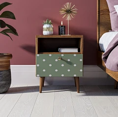 Тумбочка "Berber" с одним ящиком 12 принт арт BB06/Print_12, разноцветная на заказ