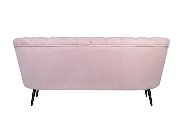 Дизайнерский диван Pearl Triple Pink на черных ножках в интернет-магазине