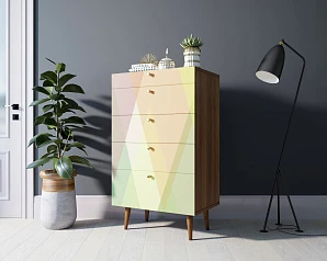 купить красивые Комод высокий "Berber" принт 16 арт BB10/Print_16