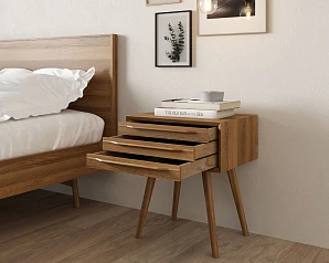 купить Тумба для прихожей в Скандинавском стиле "Bruni" с тремя ящиками в интернет-магазине