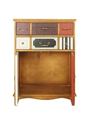 красивый Вертикальный комод Gouache Birch (2 ящика) арт G20016ETG/1