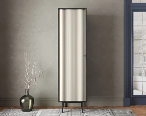 Шкаф c одной дверкой "Emerson" арт EM101/milky/L на заказ в интернет-магазине